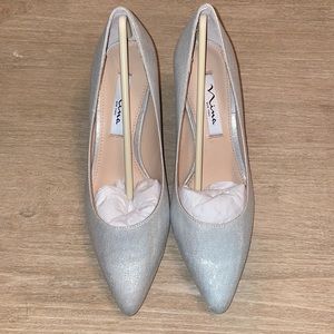 Silver Nina Heels - size 7.5